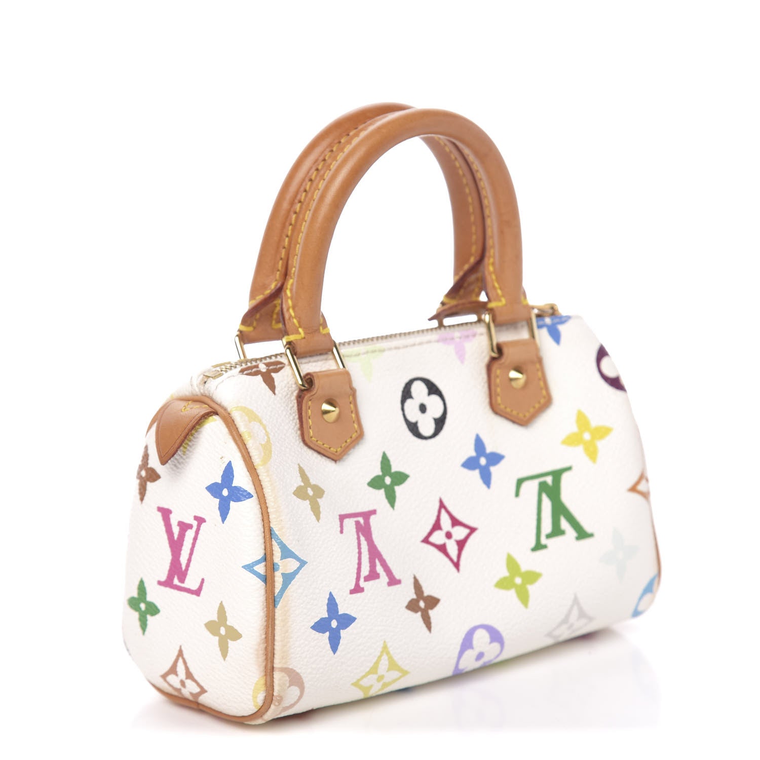Louis Vuitton Monogram Multicolor Mini Sac HL Speedy White 3 of 13