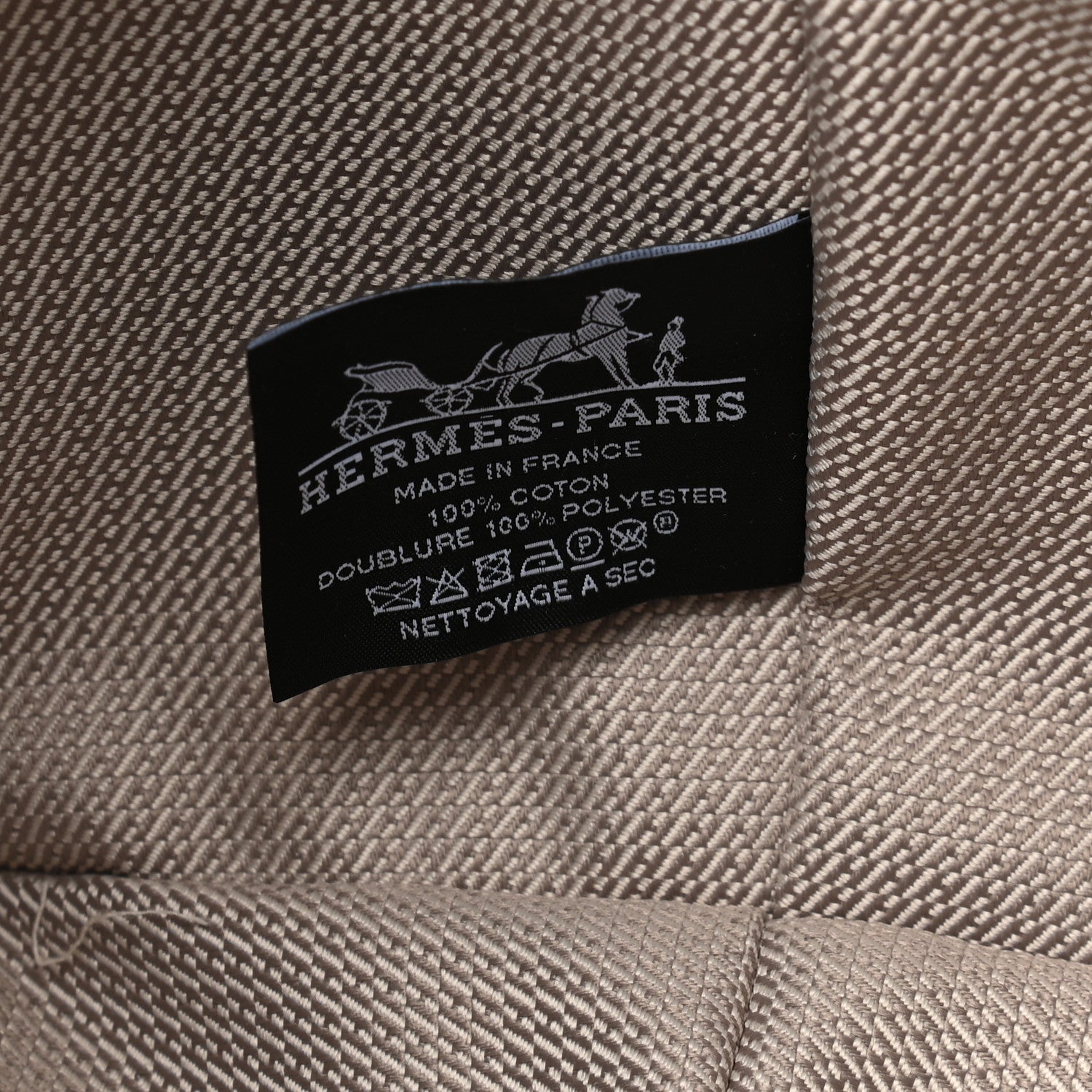 Hermes Canvas Large Bride-A-Brac Pouch Natural Orange 6 of 9