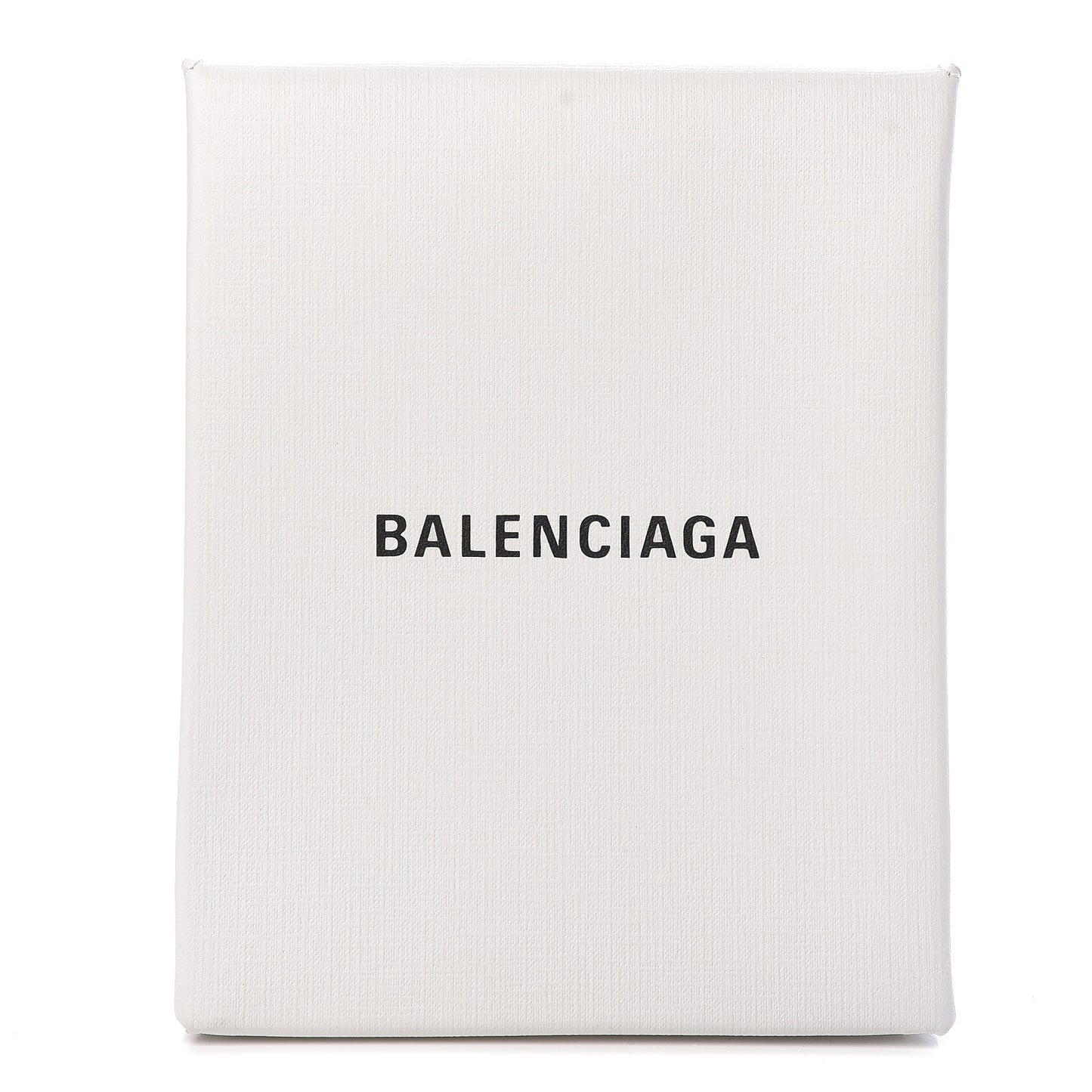 Squared Calfskin Logo Shopping Envelope Clutch White