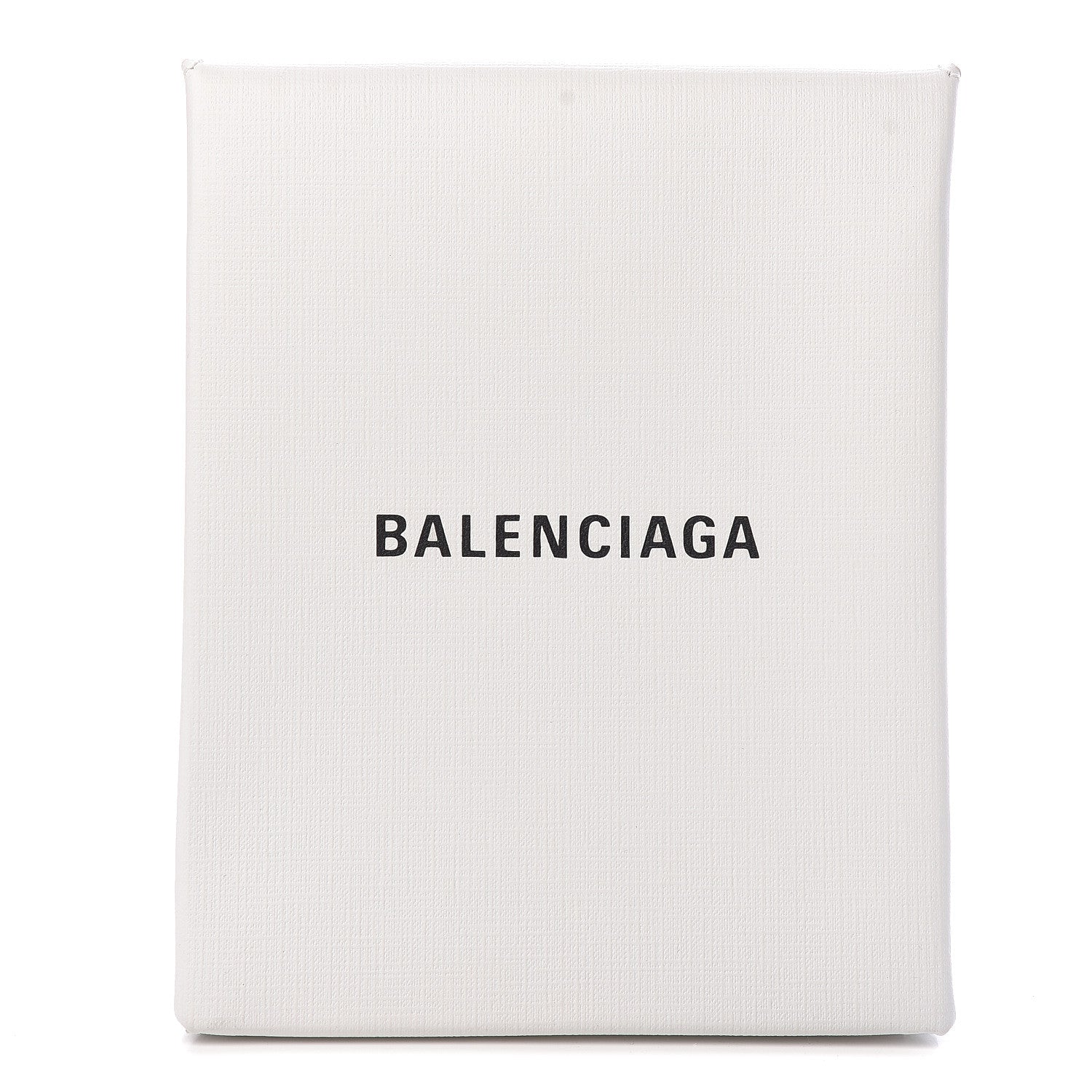 Balenciaga Squared Calfskin Logo Shopping Envelope Clutch White 1 of 10