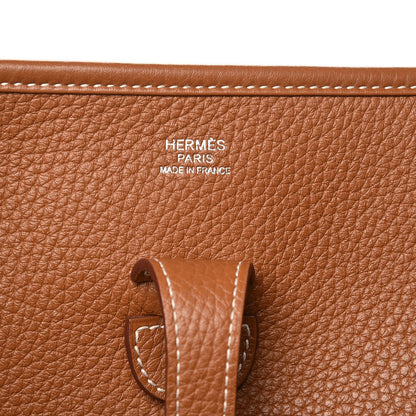 Hermes Taurillon Clemence Evelyne III PM Gold 6 of 8