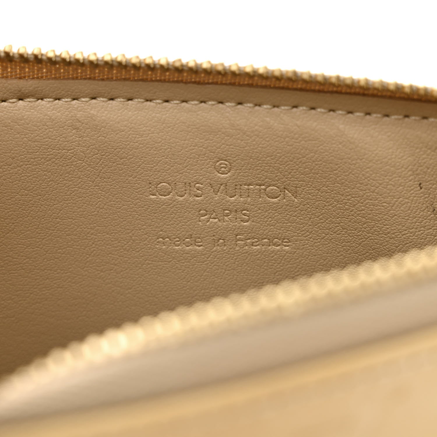 Louis Vuitton Vernis Lexington Fleurs Pochette Beige 6 of 13