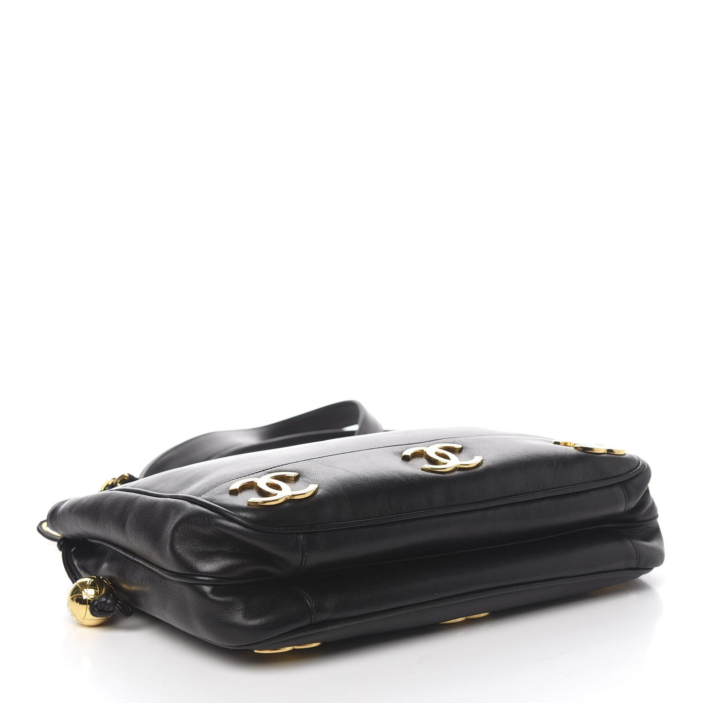 Lambskin CC Shoulder Bag Black