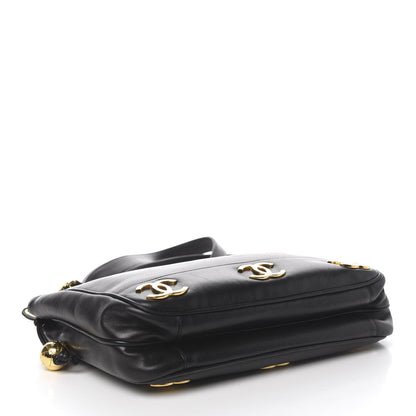 Chanel Lambskin CC Shoulder Bag Black 3 of 14