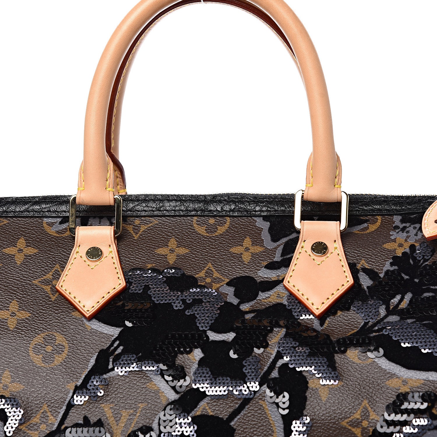 Louis Vuitton Monogram Fleur De Jais Sequins Speedy 30 10 of 10