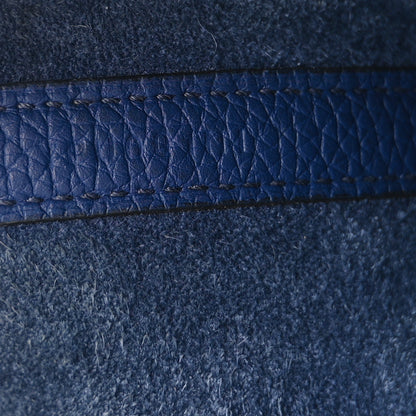 Hermes Taurillon Clemence Picotin Lock 18 PM Bleu Saphir 7 of 11