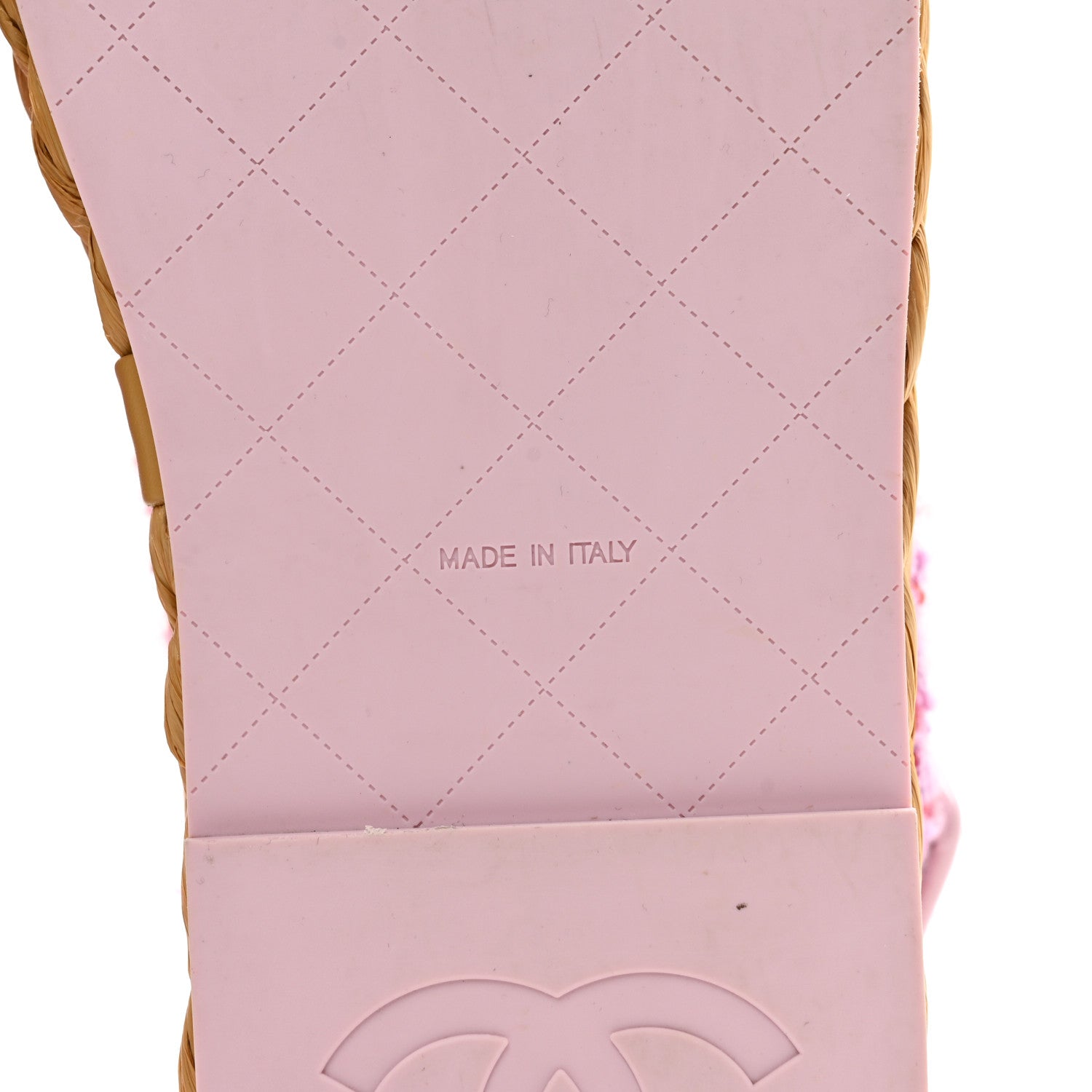 Chanel Tweed Patent Calfskin Velcro Dad Sandals 36 Light Purple Pink Red 7 of 9