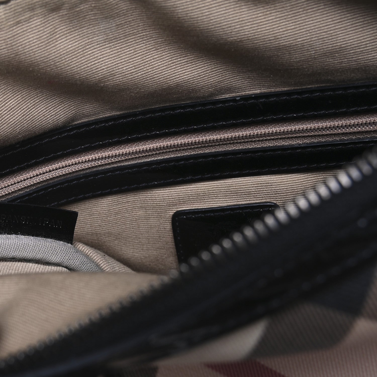 Burberry Nova Check Patent Small Chester Bowling Bag Black 7 of 15