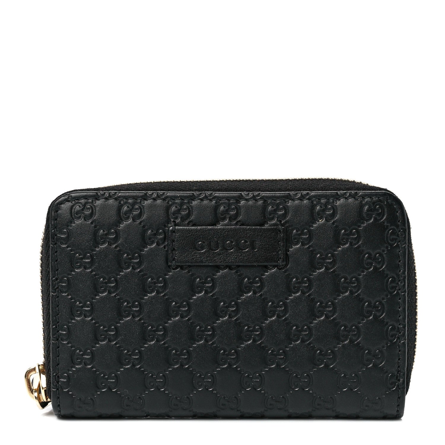 Gucci Microguccissima Zip Around Card Case Black 1 of 11