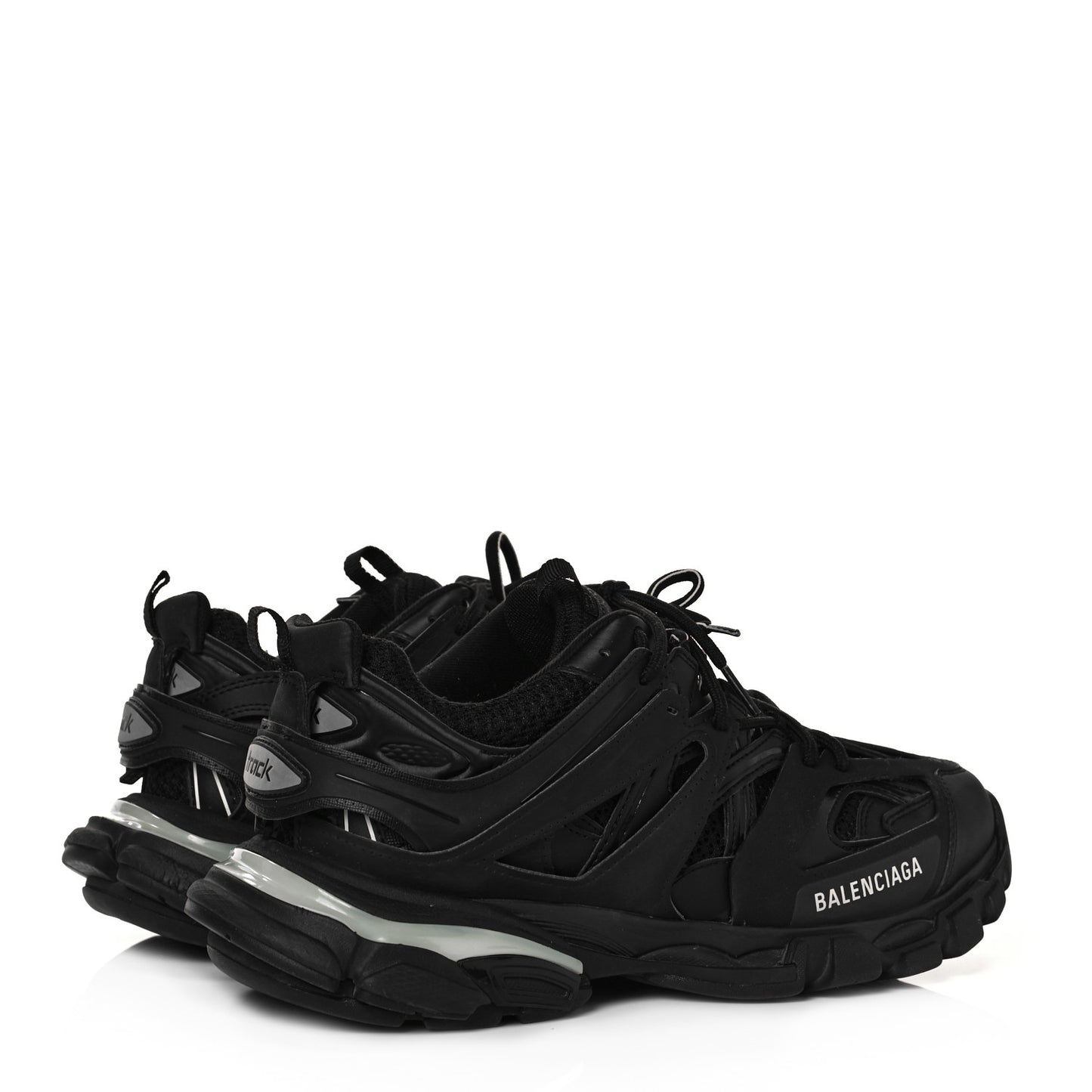 Mesh Nylon Mens Track LED Sneakers 41 Black