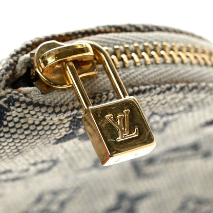 Louis Vuitton Mini Lin Croisette Round Coin Purse Blue 11 of 11