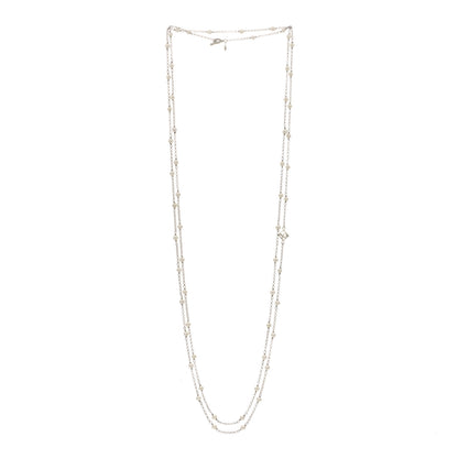 David Yurman Sterling Silver Freshwater Pearl Bead Chain Necklace 2 of 3