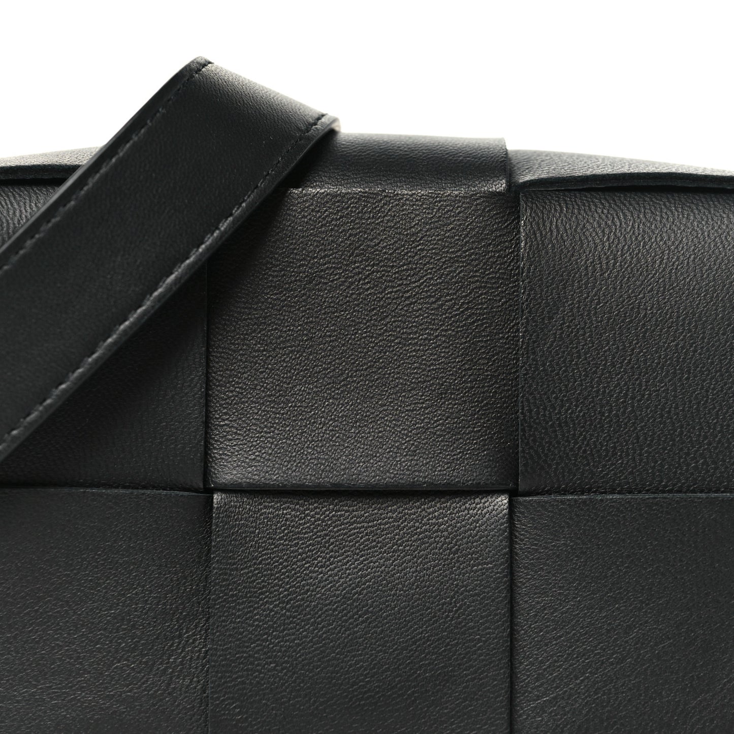 Lambskin Maxi Intreccio Candy Cassette Crossbody Bag Black