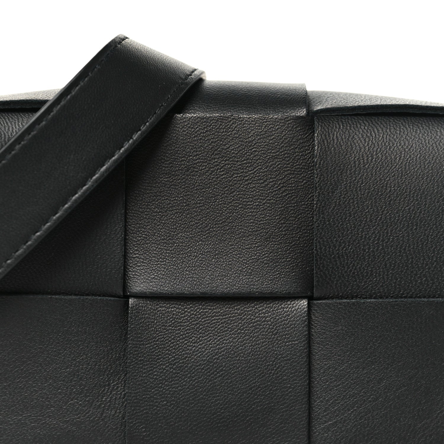Bottega Veneta Lambskin Maxi Intreccio Candy Cassette Crossbody Bag Black 7 of 9