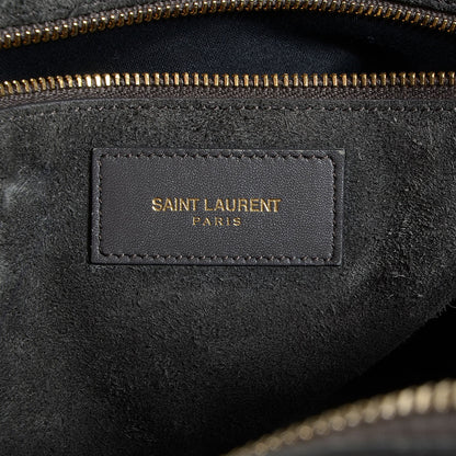 Saint Laurent Calfskin Classic Duffle 6 Earth 6 of 9
