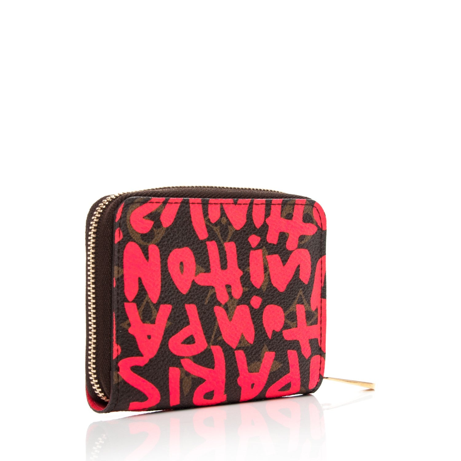 Louis Vuitton Monogram Graffiti Zippy Coin Purse Fuchsia 3 of 7