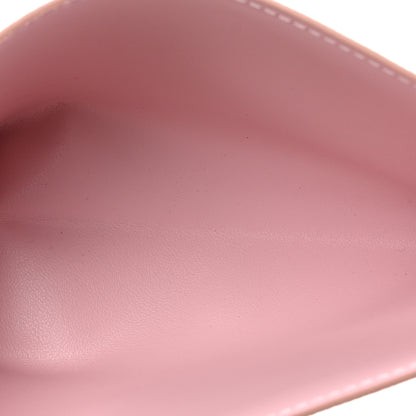 Louis Vuitton Damier Azur Pochette Felicie Chain Wallet Rose Ballerine 8 of 14