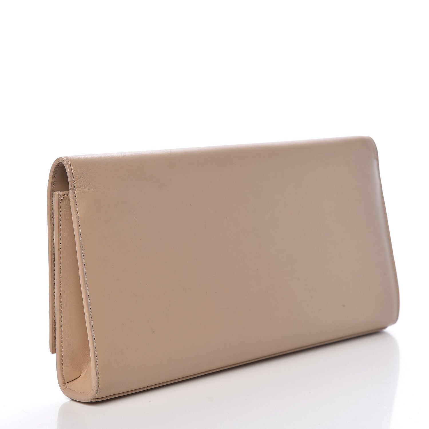 Saint Laurent Smooth Calfskin Cassandre Clutch Nude Powder 3 of 17