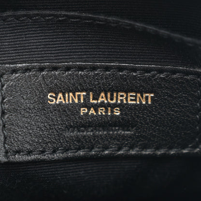 Saint Laurent Calfskin Matelasse Monogram Lou Camera Bag Dark Legion Red 6 of 11