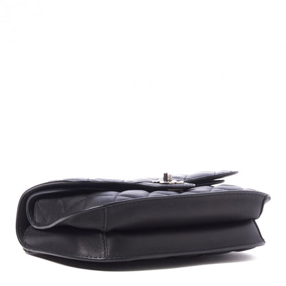 Chanel Lambskin Quilted Small Natural CC Flap Black 3 of 11