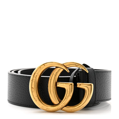 Gucci Textured Calfskin Double G 40mm Belt 90 36 Black 1 of 6