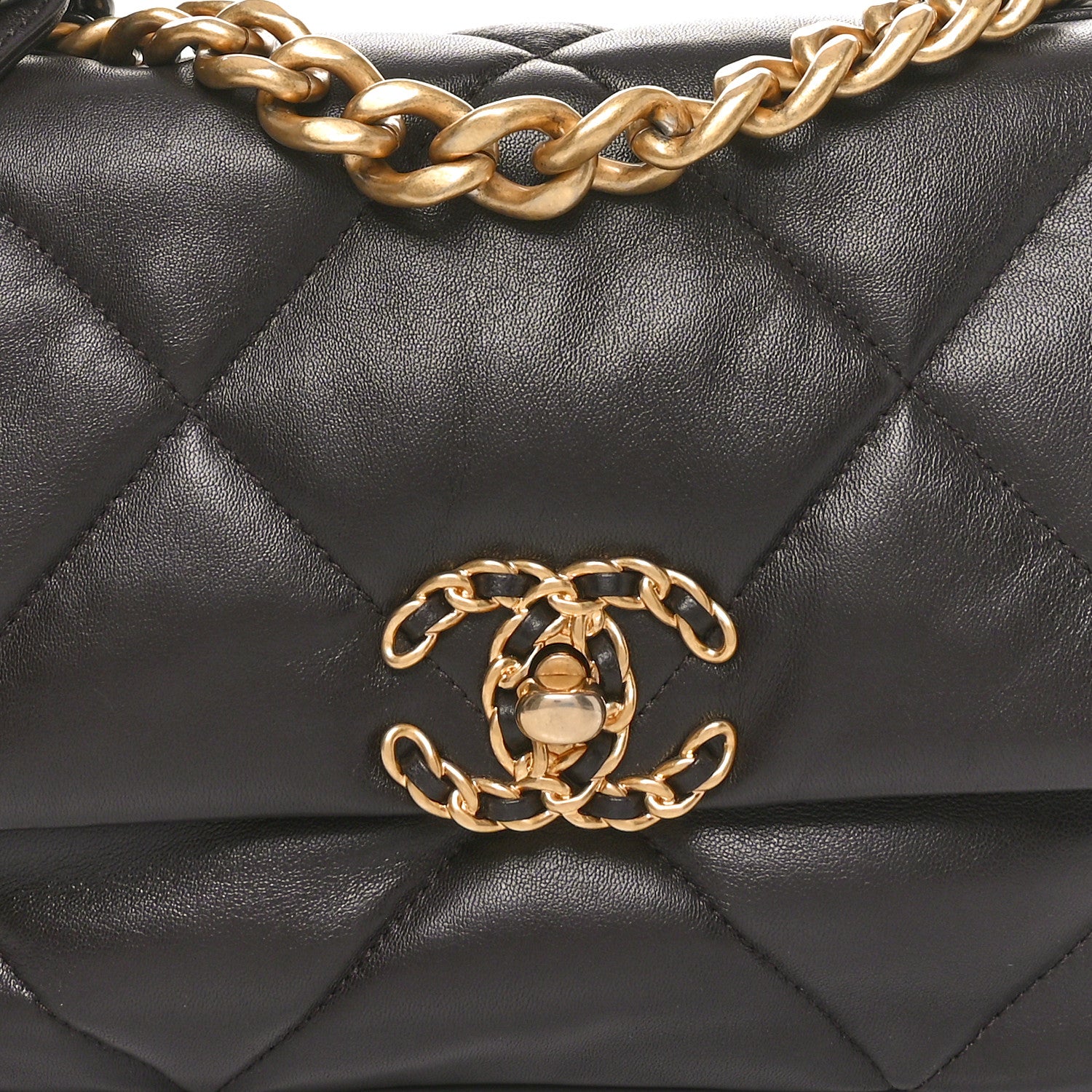 Chanel Lambskin Quilted Medium Chanel 19 Flap Dark Brown 8 of 10