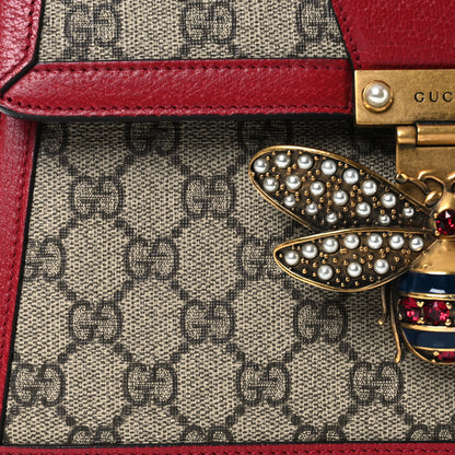Gucci GG Supreme Monogram Small Queen Margaret Top Handle Bag Red 12 of 17