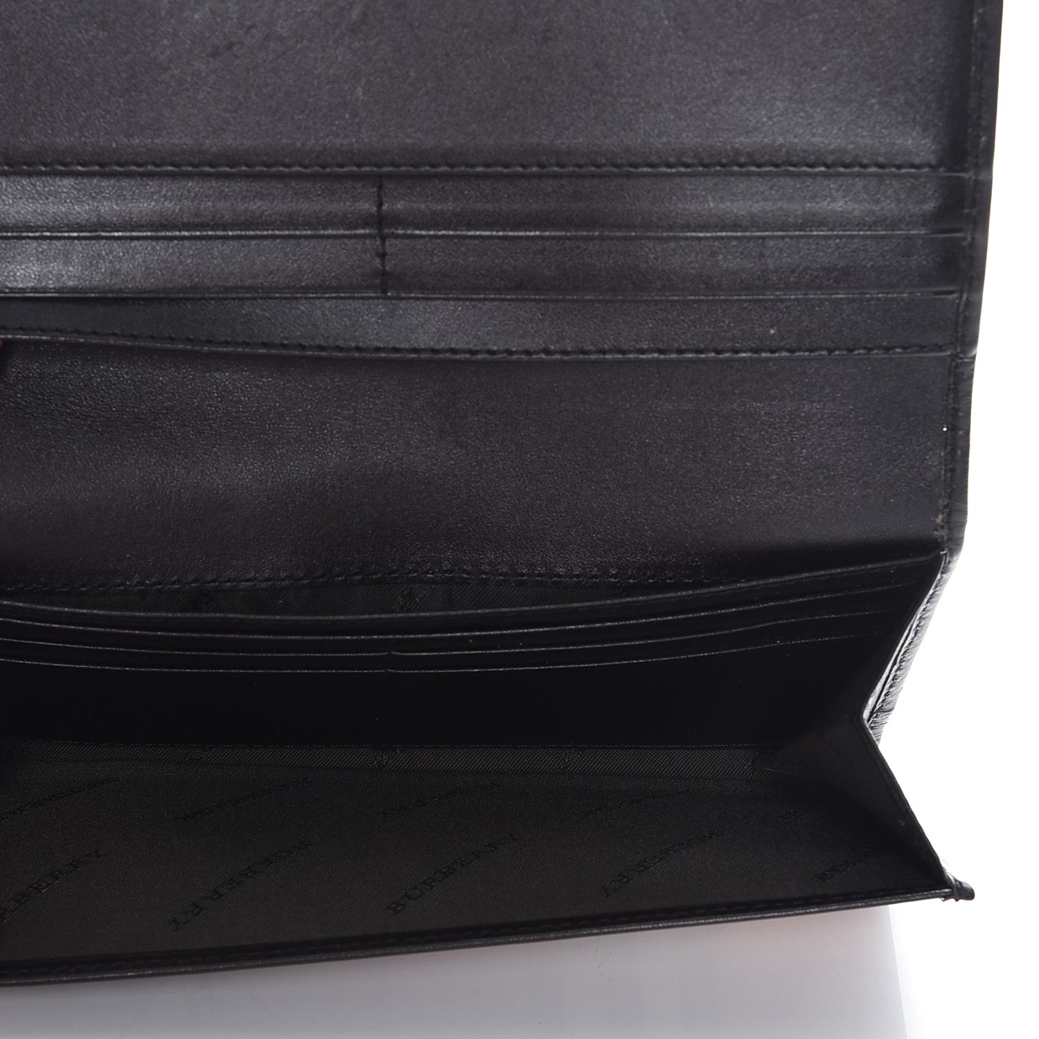 Burberry Haymarket Check Continental Flap Wallet Chocolate 6 of 14
