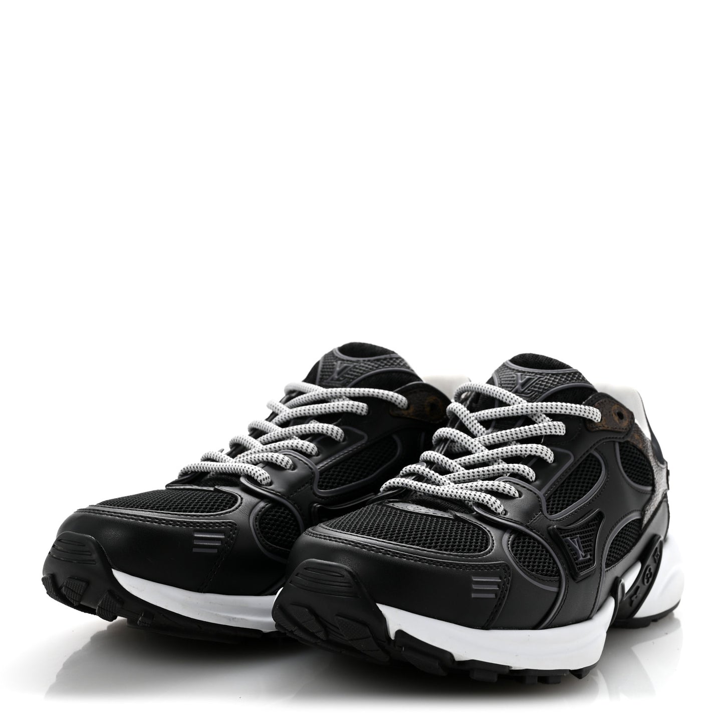 Mesh Monogram LV Olympia Sneakers 37 Black
