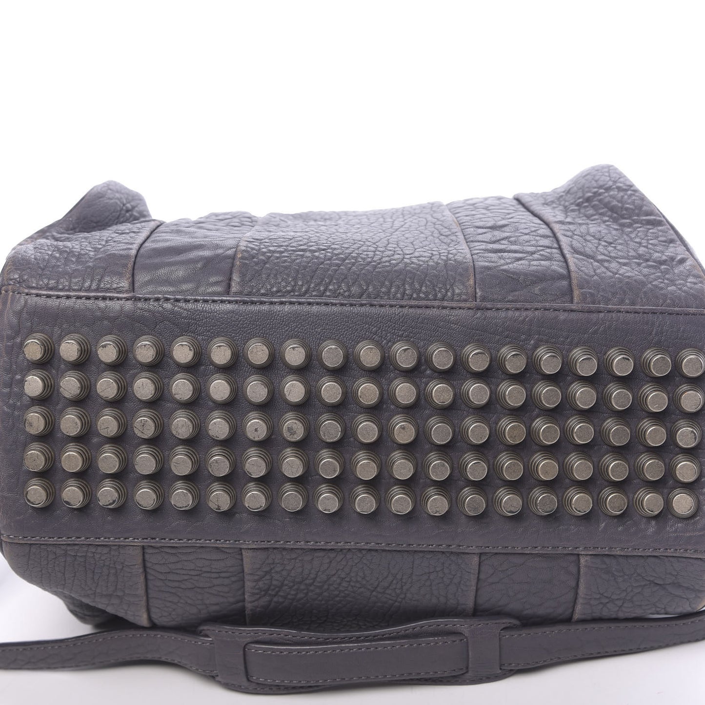 Pebbled Lambskin Rocco Tundra Silver Hardware