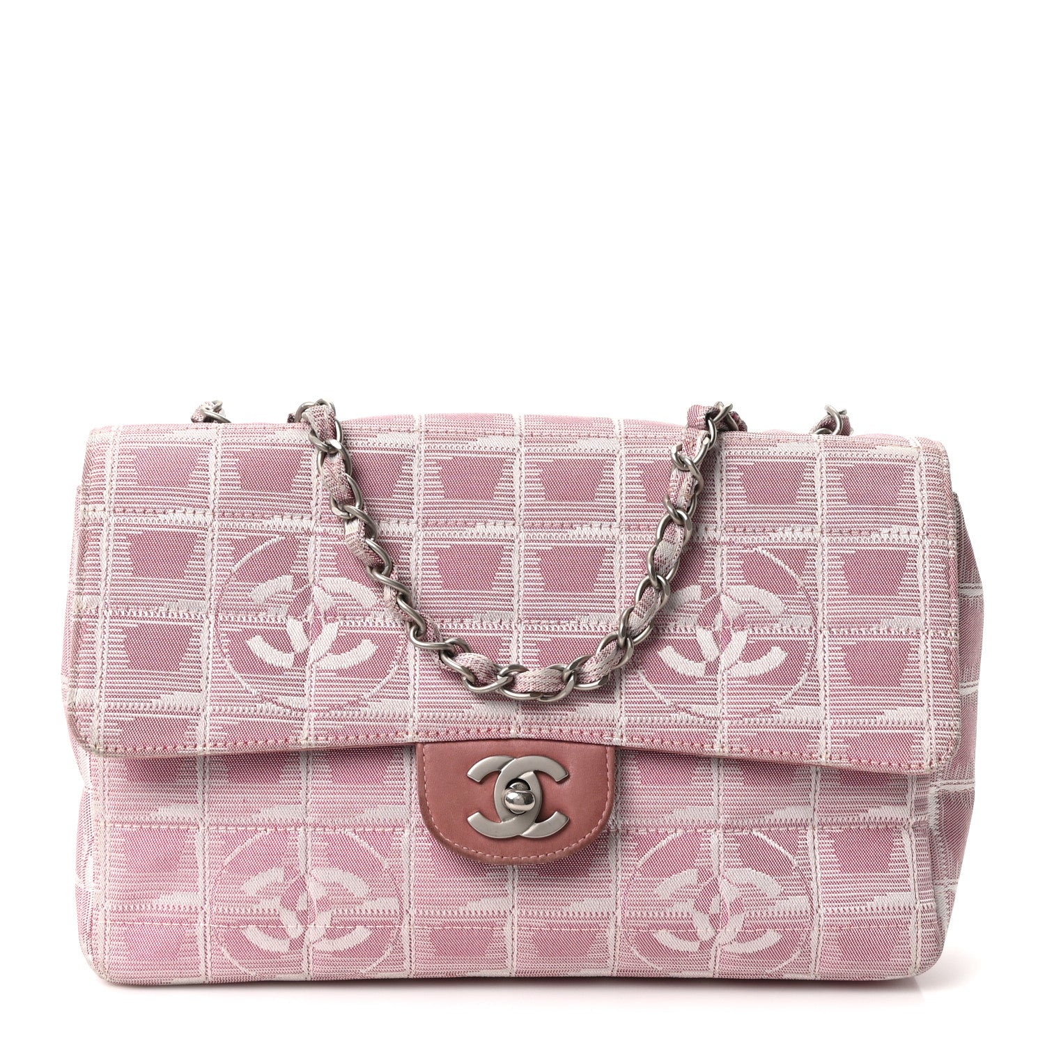 Chanel Nylon Medium Travel Flap Pink 1 of 9