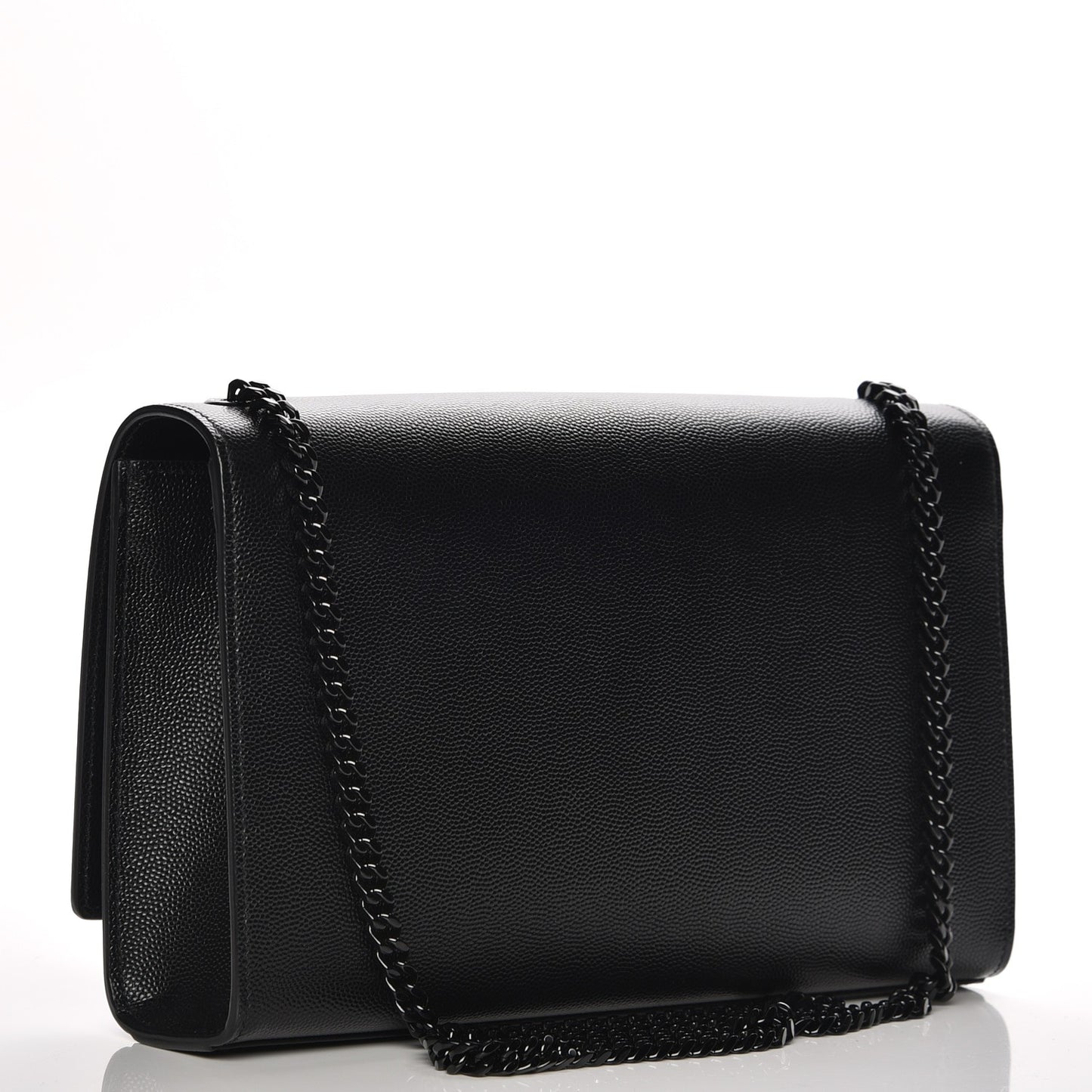 Grain De Poudre Medium Classic Monogram Kate Satchel Black