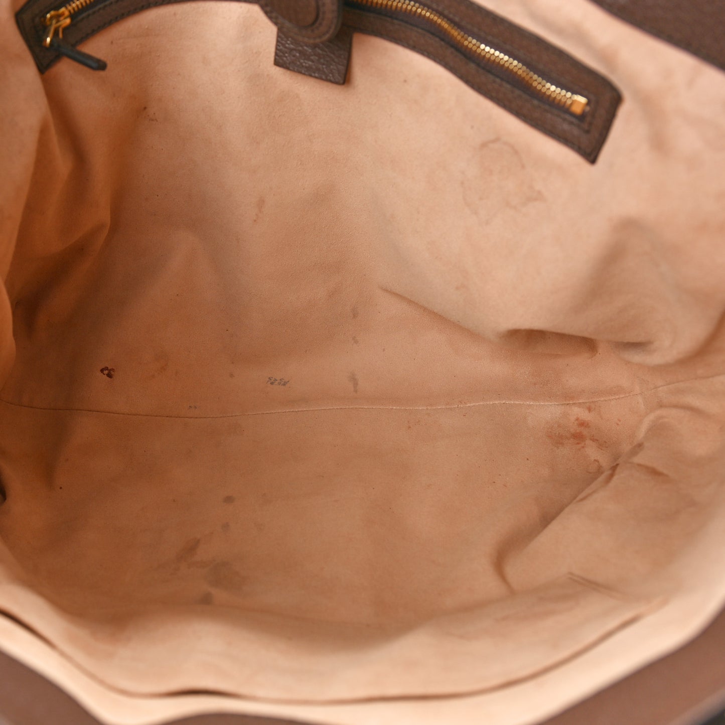 GG Supreme Monogram Medium Ophidia Shopping Tote Brown