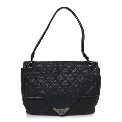 Chanel Lambskin Quilted Padded Envelope Flap Black 1 of 11