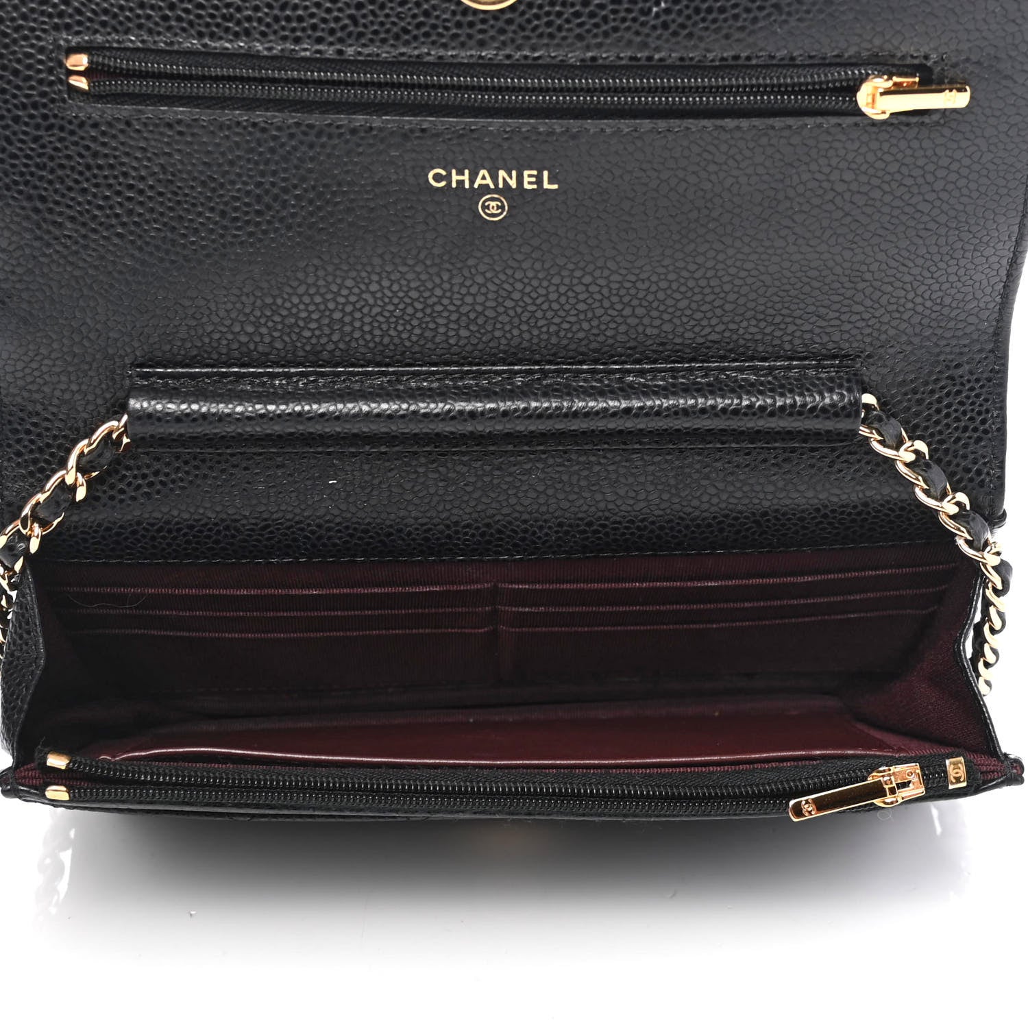 Chanel Caviar Quilted Wallet On Chain WOC Black 4 of 4