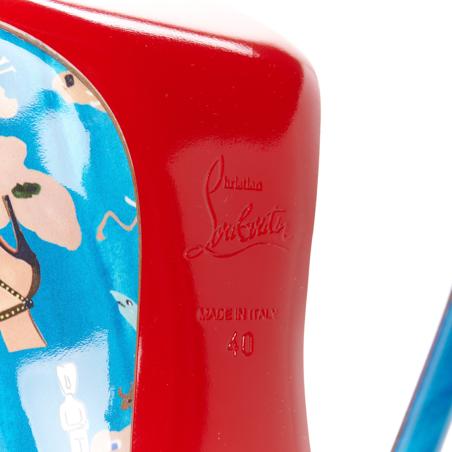 Christian Louboutin Patent Loubi Odyssey Hot Chick 120 Pumps 40 Multicolor 6 of 7