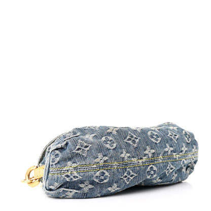 Louis Vuitton Monogram Denim Mini Pleaty Blue 4 of 9
