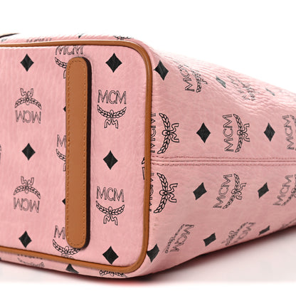 MCM Visetos Medium Anya Zip Top Shopper Tote Soft Pink 10 of 10