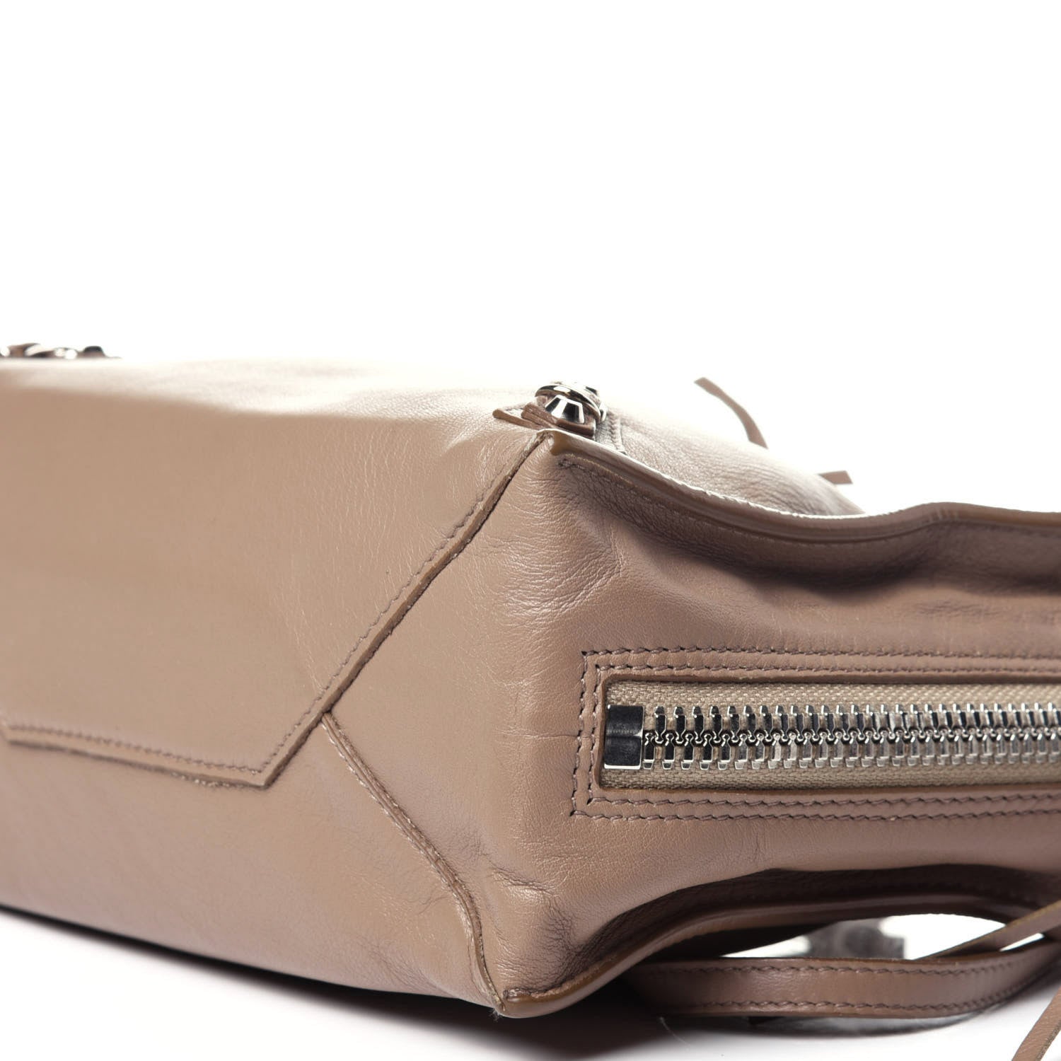 Balenciaga Calfskin Papier Mini A4 Zip Around Tote Beige Sable 9 of 11