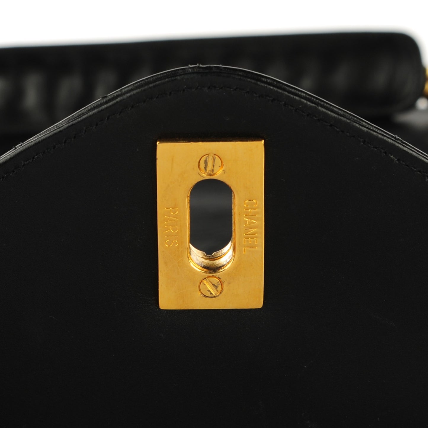 Calfskin Stitched XL Weekender Black