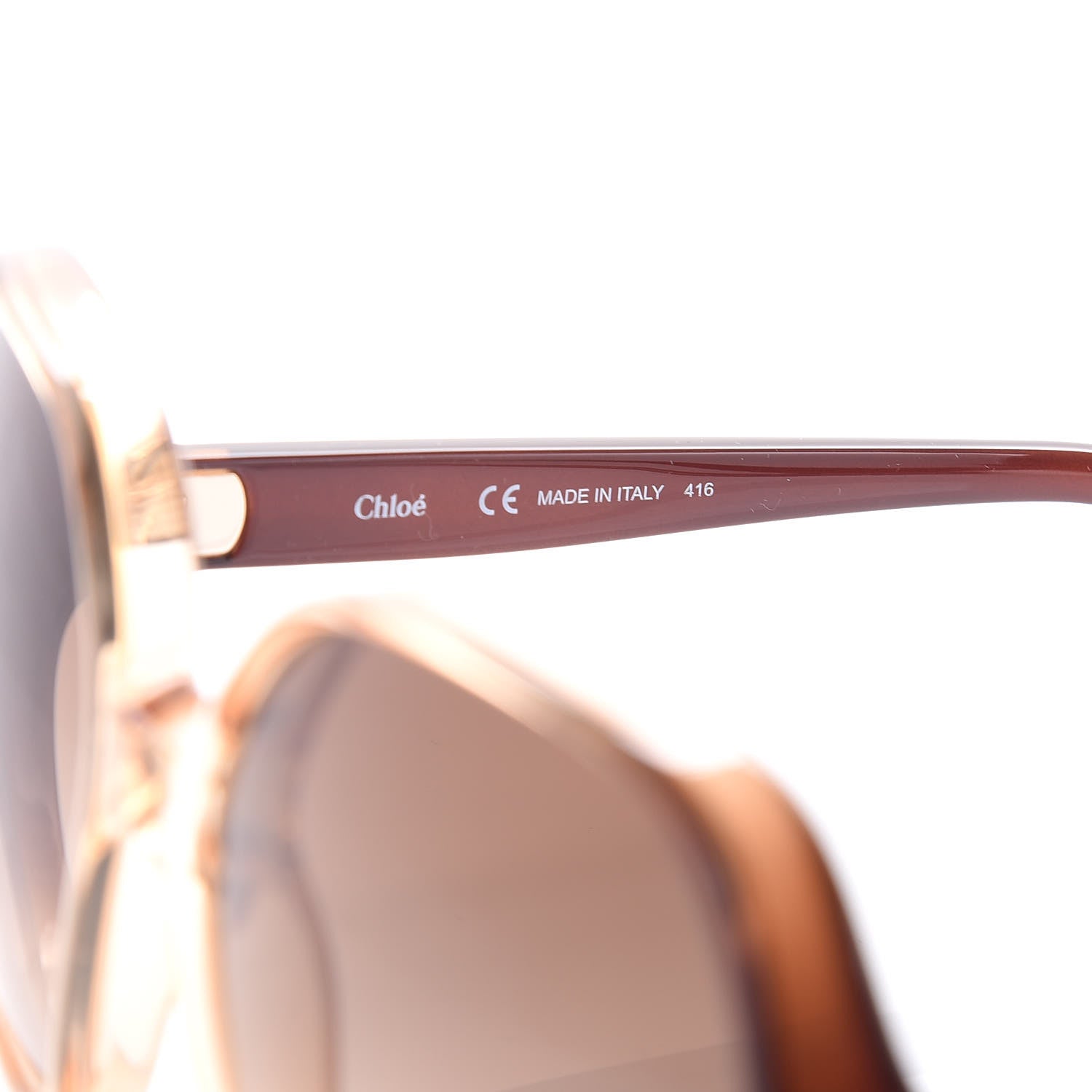 Chloe Misha Retro Round Sunglasses CE718S Brown 6 of 7