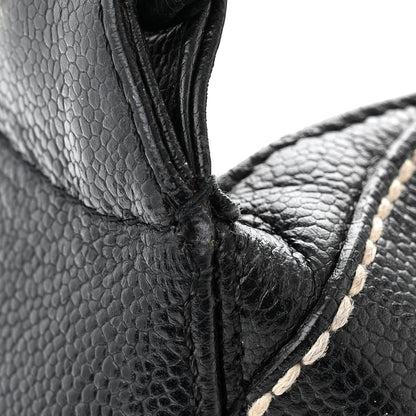 Chanel Caviar CC Stitched Medium Hobo Black 12 of 12