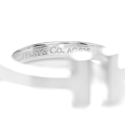 Tiffany Sterling Silver T Square Ring 49 5 5 of 5