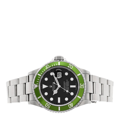 Rolex Stainless Steel 40mm Oyster Perpetual Submariner Date 50th Anniversary Kermit Watch Black 16610LV 2 of 5