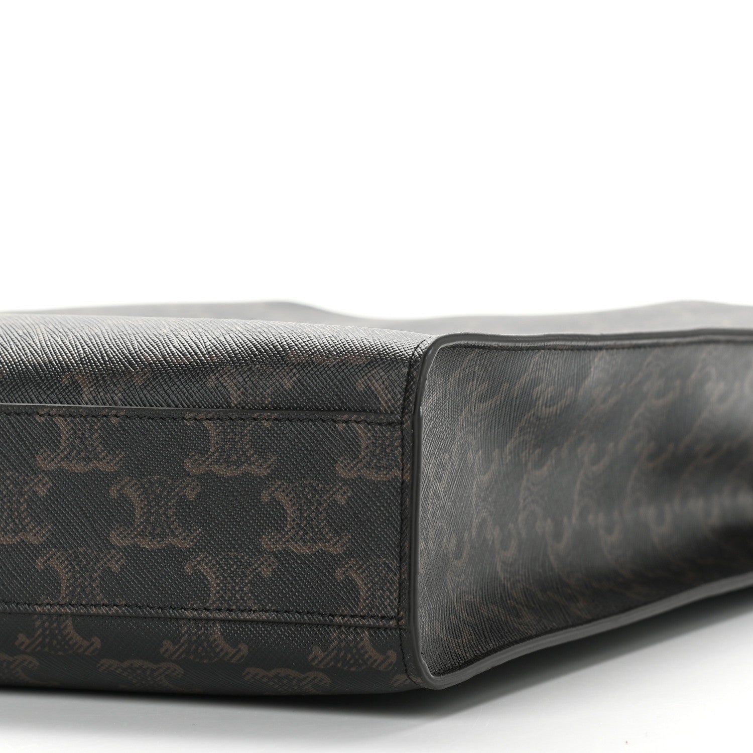 Celine Triomphe Canvas Calfskin Small Vertical Cabas Tan 8 of 9