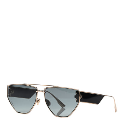 Christian Dior Clan 2 Aviator Sunglasses Black Gold 1 of 7