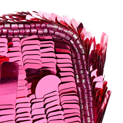 Fendi Sequin Paillettes Vitello Grace Sex and the City Mini Baguette Ciclamino Pilar 13 of 14