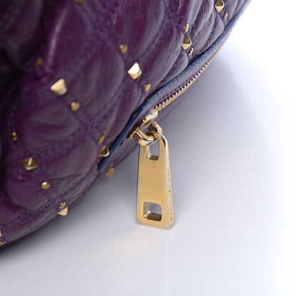 Marc Jacobs Calfskin Quilted Stardust Shoulder Bag Purple 14 of 18