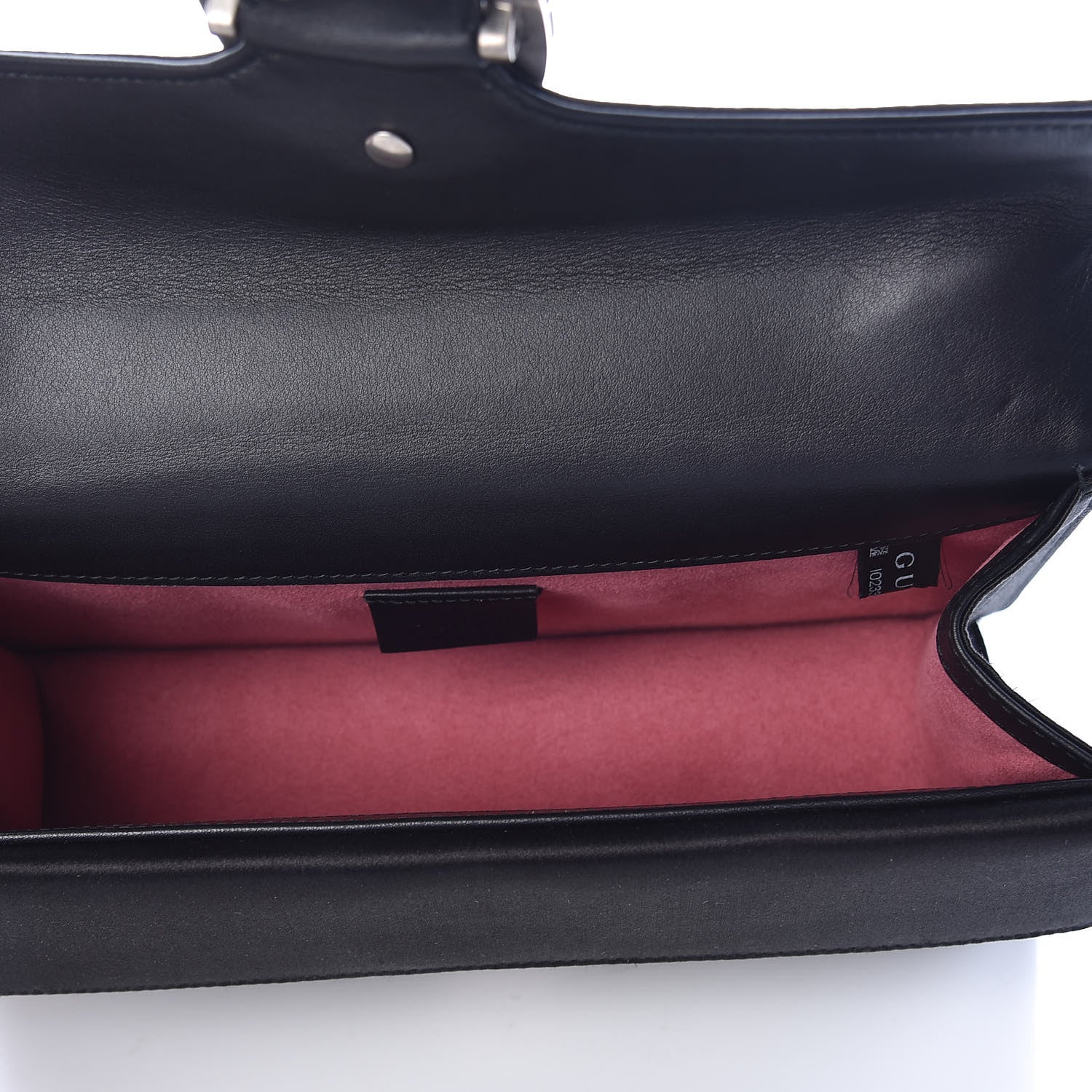 Gucci Satin Silk Crystal Small Dionysus Shoulder Bag Black Black Diamond 5 of 10