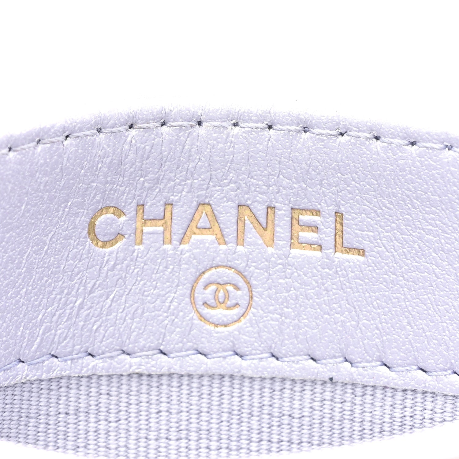 Chanel Iridescent Calfskin Quilted Chanel 19 Card Holder Light Purple 9 of 16